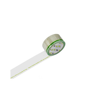 Packband WIHE-lux Dieses Packband besteht zu 80% aus recycelter PP-Folie transparent 50,0 mm x 66,0 m 1 Rolle