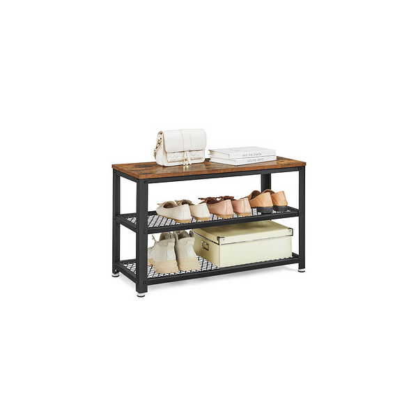 6955880303199 - Songmics - vasagle Schuhbank Schuhregal 30 x 73 x 45 cm Metallgestell vintagebraun-schwarz von vintage 6955880303199 - Songmics - vasagle Schuhbank Schuhregal 30 x 73 x 45 cm Metallgestell vintagebraun-schwarz von vintage