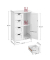 Badschrank LHC41W weiß 55,0 x 28,5 x 82,0 cm