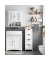 Badschrank LHC40W weiß 30,0 x 28,5 x 82,0 cm
