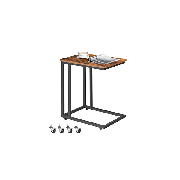 6955880328390 - Vasagle Beistelltisch Sofatisch Kaffeetisch im Industrie-Design einfach zu montieren stabil Wohnzimmertisch auf Rollen mit Metallgestell 6955880328390 - Vasagle Beistelltisch Sofatisch Kaffeetisch im Industrie-Design einfach zu montieren stabil Wohnzimmertisch auf Rollen mit Metallgestell