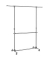 Rollgarderobe LLR401 grau Metall 101,0 - 166,0 x 113,0 - 180,0 cm