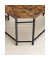 Schreibtisch, 76cm (H), 88 / 138x49cm (BxT), L-Form, braun / schwarz
