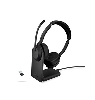 Over-Ear Headset Evolve2 55 UC mit Ladestation 25599-989-989, schwarz