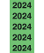 Jahreszahlen 400181371, 2024, grün, 57x25mm, selbstklebend