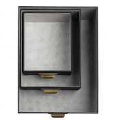 Aufbewahrungsbox Office by me 79601E, Recyclingkarton, Papier kaschiert schwarz