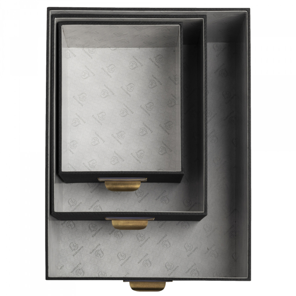 3130630796015 - Aufbewahrungsbox Office by me 79601E Recyclingkarton Papier kaschiert schwarz 3130630796015 Exacompta