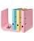 Ordner PURE Pastell 15081682F, A4 50mm Karton vanille-Gelb/Flamingo-Pink/Himmel-Blau