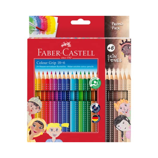 4005401128199 - Farbstiftetui Colour Grip 18+6 Stück sortiert 4005401128199 Faber Castell 24 Stück 4005401128199 - Farbstiftetui Colour Grip 18+6 Stück sortiert 4005401128199 Faber Castell 24 Stück