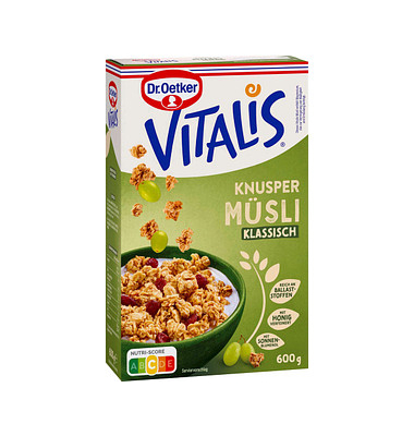 Vitalis Knuspermüsli Müsli 600,0 g Vitalis Knuspermüsli Müsli 600,0 g