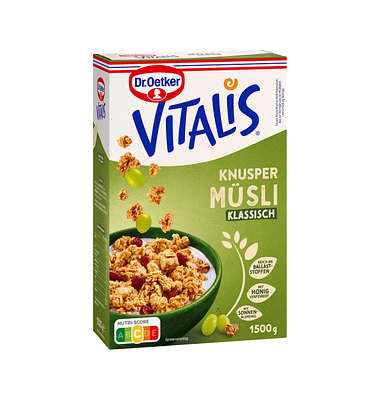 Vitalis Knuspermüsli Müsli 1500,0 g