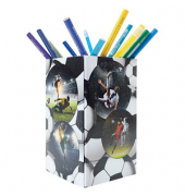 Stiftehalter Fußball Karton 8,0 x 8,0 x 13,5 cm