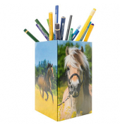 Stiftehalter Pferdewiese Karton 8,0 x 8,0 x 13,5 cm
