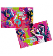 3 HERMA Schreibtischunterlagen Karton Music Girl
