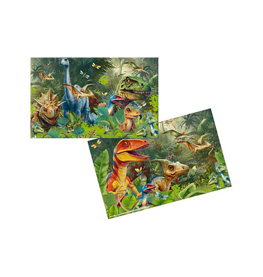 3 HERMA Schreibtischunterlagen Karton Dino World