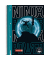 Collegeblock 10-67928321 Ninja Power, Ninja, Lineatur 28 / kariert mit Rand innen/außen, A4, 90g, schwarz, 80 Blatt