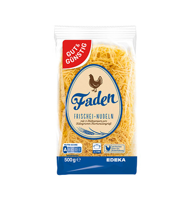 Frischei-Faden Teigwaren 500,0 g Frischei-Faden Teigwaren 500,0 g