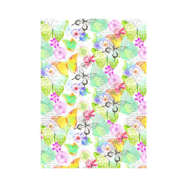 4058653701658 - Geschenkpapier 8A8285 Schmetterlinge Blumen 50cm x 250m bunt Rückseite weiß 4058653701658 250 Meter 4058653701658 - Geschenkpapier 8A8285 Schmetterlinge Blumen 50cm x 250m bunt Rückseite weiß 4058653701658 250 Meter