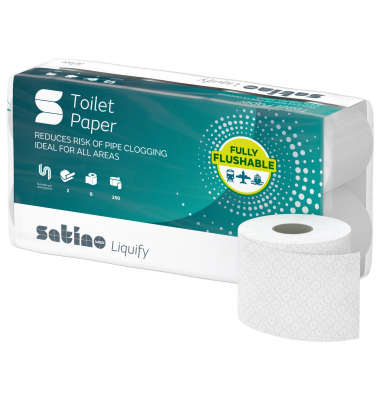 Satino Toilettenpapier Liquify 061600 2lg. 250Blatt ws