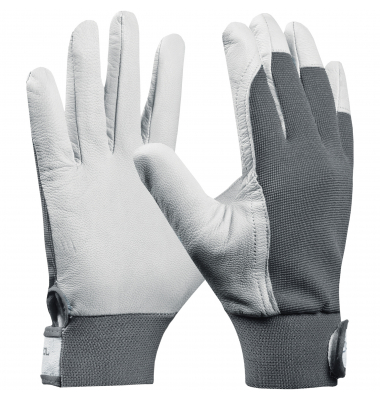 Arbeitshandschuhe ECO FIT, Leder, grau, Größe 8 / M