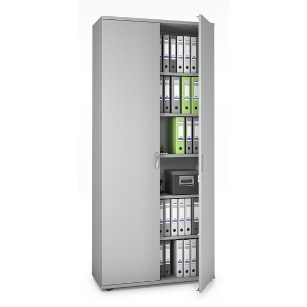 4251635600264 - Flügeltürenschrank MULTI M pro 250395 abschließbar 6 OH lichtgrau 100x225x42cm (BxHxT) 4251635600264 Deskin