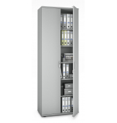 Aktenschrank MULTI M pro 250423, abschlie&szlig;bar, 6 H&auml;ngeregistraturen, lichtgrau, 80x225x42cm (BxHxT)