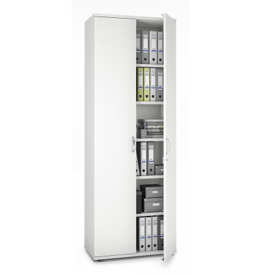 Aktenschrank MULTI M pro 256540, abschlie&szlig;bar, 6 OH, wei&szlig;, 80x225x42cm (BxHxT)