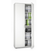 Aktenschrank MULTI M pro 256541, abschlie&szlig;bar, 6 OH, wei&szlig;, 100x225x42cm (BxHxT)