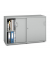 Schiebet&uuml;renschrank MULTI M pro 250325, abschlie&szlig;bar, 2x2 OH, lichtgrau, 120x78x42cm (BxHxT)