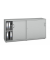 Schiebet&uuml;renschrank MULTI M pro 272588, abschlie&szlig;bar, 2 OH, lichtgrau, 160x78x42cm (BxHxT)