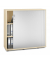 Rollladenschrank MULTI M pro 257421, abschlie&szlig;bar, 2x3 OH, ahorn/alusilber, 120x114x42cm (BxHxT)