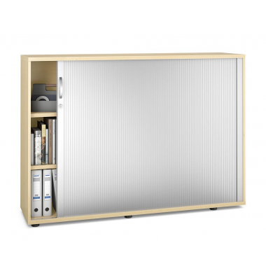 Rollladenschrank MULTI M pro 272620, abschlie&szlig;bar, 2x3 OH, ahorn/alusilber, 160x114x42cm (BxHxT)
