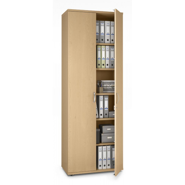 4251635604200 - Flügeltürenschrank MULTI M pro 250424 abschließbar 6 OH buche 80x225x42cm (BxHxT) 4251635604200 Deskin
