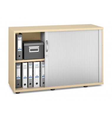 Rollladenschrank MULTI M pro 257418, abschlie&szlig;bar, 2x2 OH, ahorn/alusilber, 120x78x42cm (BxHxT)