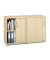Schiebet&uuml;renschrank MULTI M pro 250324, abschlie&szlig;bar, 2x2 OH, ahorn, 120x78x42cm (BxHxT)