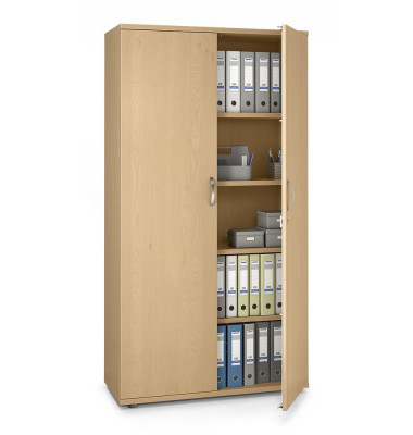 Aktenschrank MULTI M pro 250388, abschlie&szlig;bar, 5 OH, buche, 100x189x42cm (BxHxT)