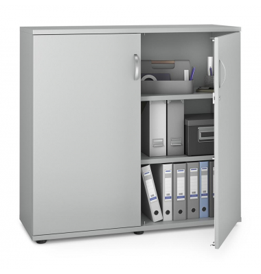 Aktenschrank MULTI M pro 250784, abschlie&szlig;bar, 2x3 OH, lichtgrau, 120x114x42cm (BxHxT)