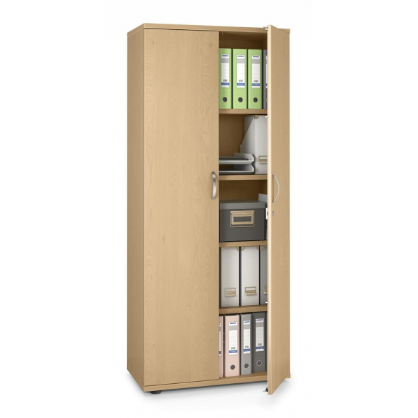 4251635609076 - Flügeltürenschrank MULTI M pro 250412 abschließbar 5 OH buche 80x189x42cm (BxHxT) 4251635609076 Deskin
