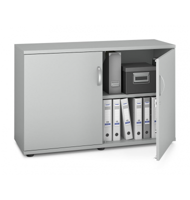 Aktenschrank MULTI M pro 250780, abschlie&szlig;bar, 2x2 OH, lichtgrau, 120x78x42cm (BxHxT)