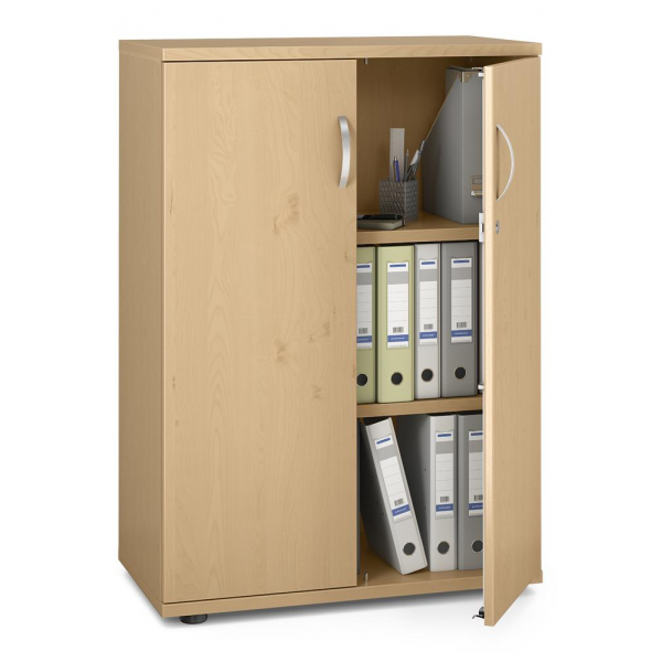 4251635610157 - Flügeltürenschrank MULTI M pro 250300 abschließbar 3 OH buche 80x114x42cm (BxHxT) 4251635610157 Deskin