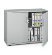 Aktenschrank MULTI M pro 250771, abschlie&szlig;bar, 2 OH, lichtgrau, 100x78x42cm (BxHxT)
