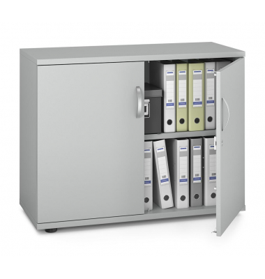 Aktenschrank MULTI M pro 250771, abschlie&szlig;bar, 2 OH, lichtgrau, 100x78x42cm (BxHxT)