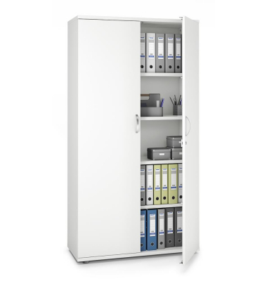 Aktenschrank MULTI M pro 256538, abschlie&szlig;bar, 5 OH, wei&szlig;, 100x189x42cm (BxHxT)