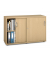 Schiebet&uuml;renschrank MULTI M pro 250323, abschlie&szlig;bar, 2x2 OH, buche, 120x78x42cm (BxHxT)
