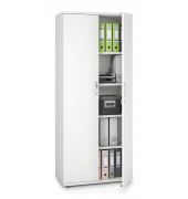 Aktenschrank MULTI M pro 256537, abschlie&szlig;bar, 5 OH, wei&szlig;, 80x189x42cm (BxHxT)