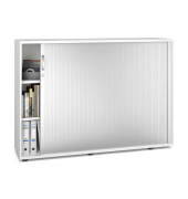 Rollladenschrank MULTI M pro 272621, abschlie&szlig;bar, 2x3 OH, wei&szlig;/alusilber, 160x114x42cm (BxHxT)