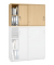 Aufsatzschrank MULTI M pro 250555, abschlie&szlig;bar, 2x2 OH, buche, 120x75x42cm (BxHxT)