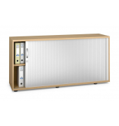 Rollladenschrank MULTI M pro 272614, abschlie&szlig;bar, 2x2 OH, buche/alusilber, 160x78x42cm (BxHxT)