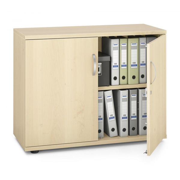 4251635617897 - Flügeltürenschrank MULTI M pro 250772 abschließbar 2 OH ahorn 100x78x42cm (BxHxT) 4251635617897 Deskin
