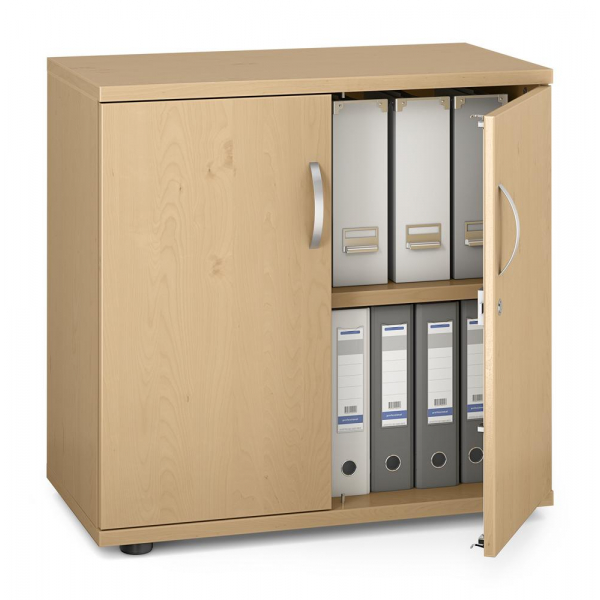 4251635620583 - Flügeltürenschrank MULTI M pro 250292 abschließbar 2 OH buche 80x78x42cm (BxHxT) 4251635620583 Deskin